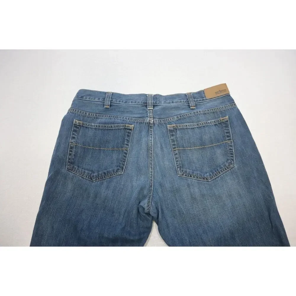 Urban Pipeline Relaxed‎ Straight Rugged Denim Blue Jeans Mens Sz 38 x 30